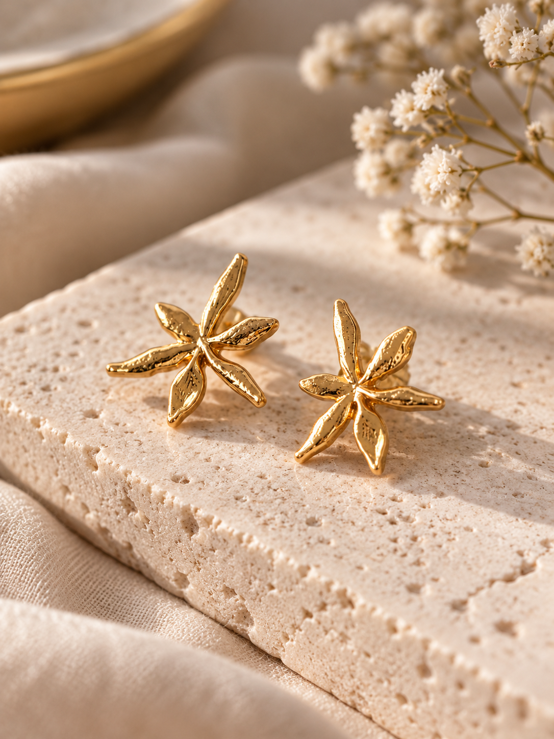 Golden Lily Earring