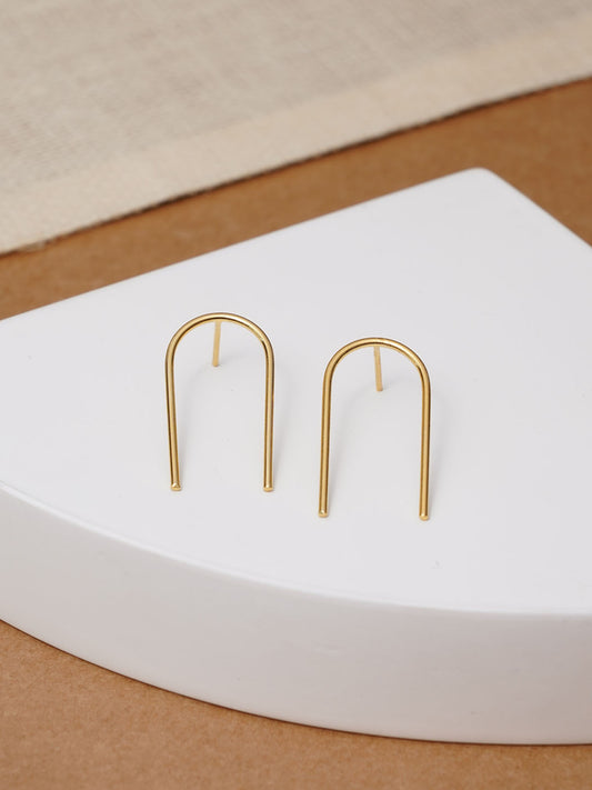 U Shape - 18K Gold Plated Earring - Lili-Origin