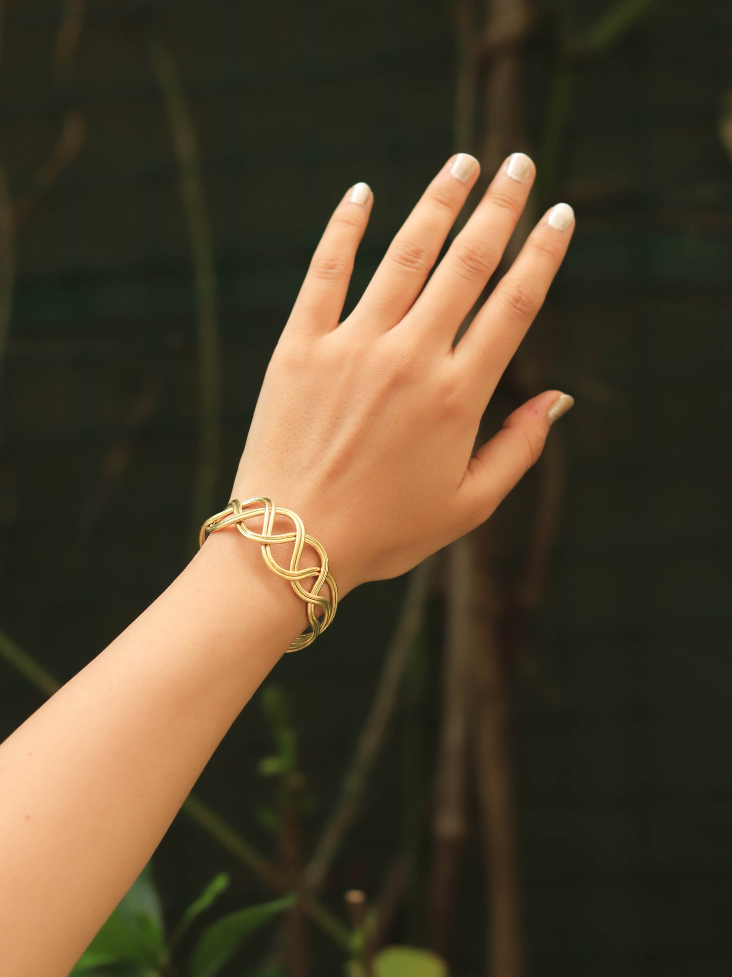 Twistale Twisty Adjustable Brass Bracelet (Anti Tarnish)