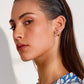 3 Pairs Chunky Silver Hoop Earrings - Lili-Origin