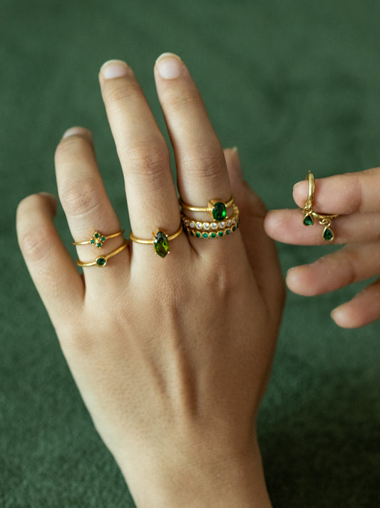 The Emerald Glow Hamper - 7 Jewellery Combo