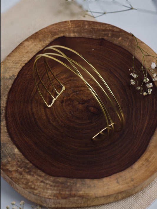 Collier Adjustable Brass Choker (Anti Tarnish)