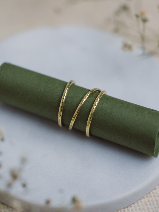 Coreset 3 Rings Combo Brass Adjustable Ring (Anti Tarnish)