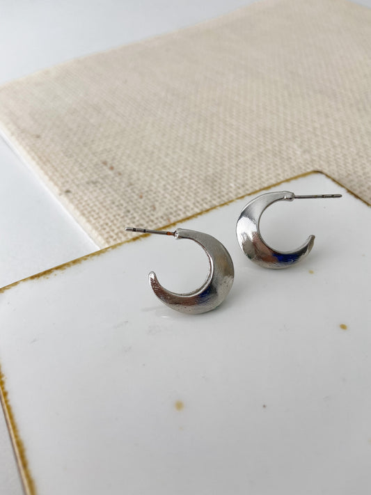 C Small Silver Hoop - Singles - Lili-Origin