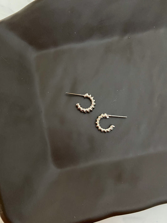 Mini Silver 4 Singles Earring - Lili-Origin