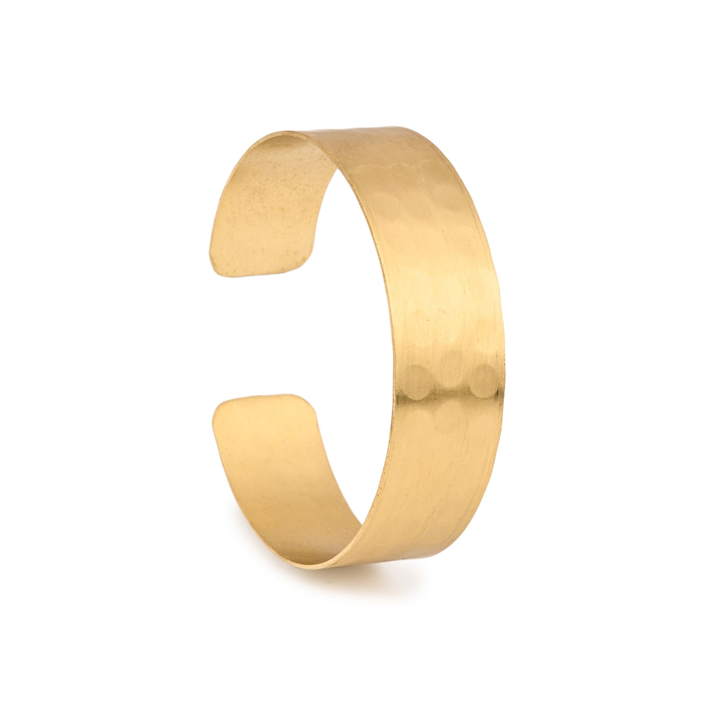 Hand Hammered Brass Adjustable Bracelet (Anti Tarnish)