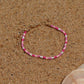 Pink beaded bracelet