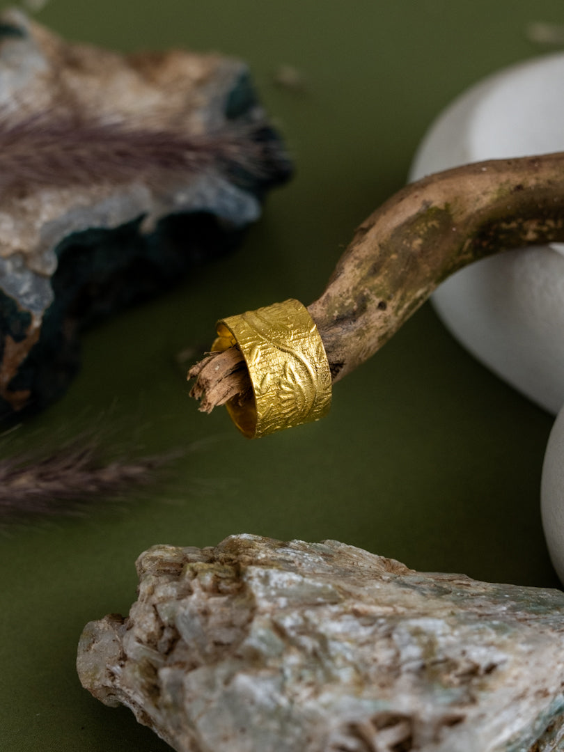 Totem Brass Chunky Ring (Anti Tarnish)