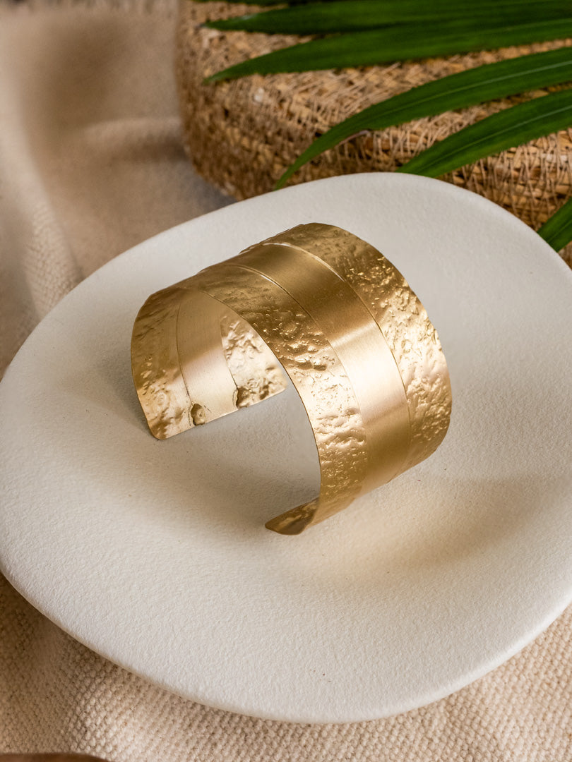 Chhaap Brass Statement Bracelet (Anti Tarnish)