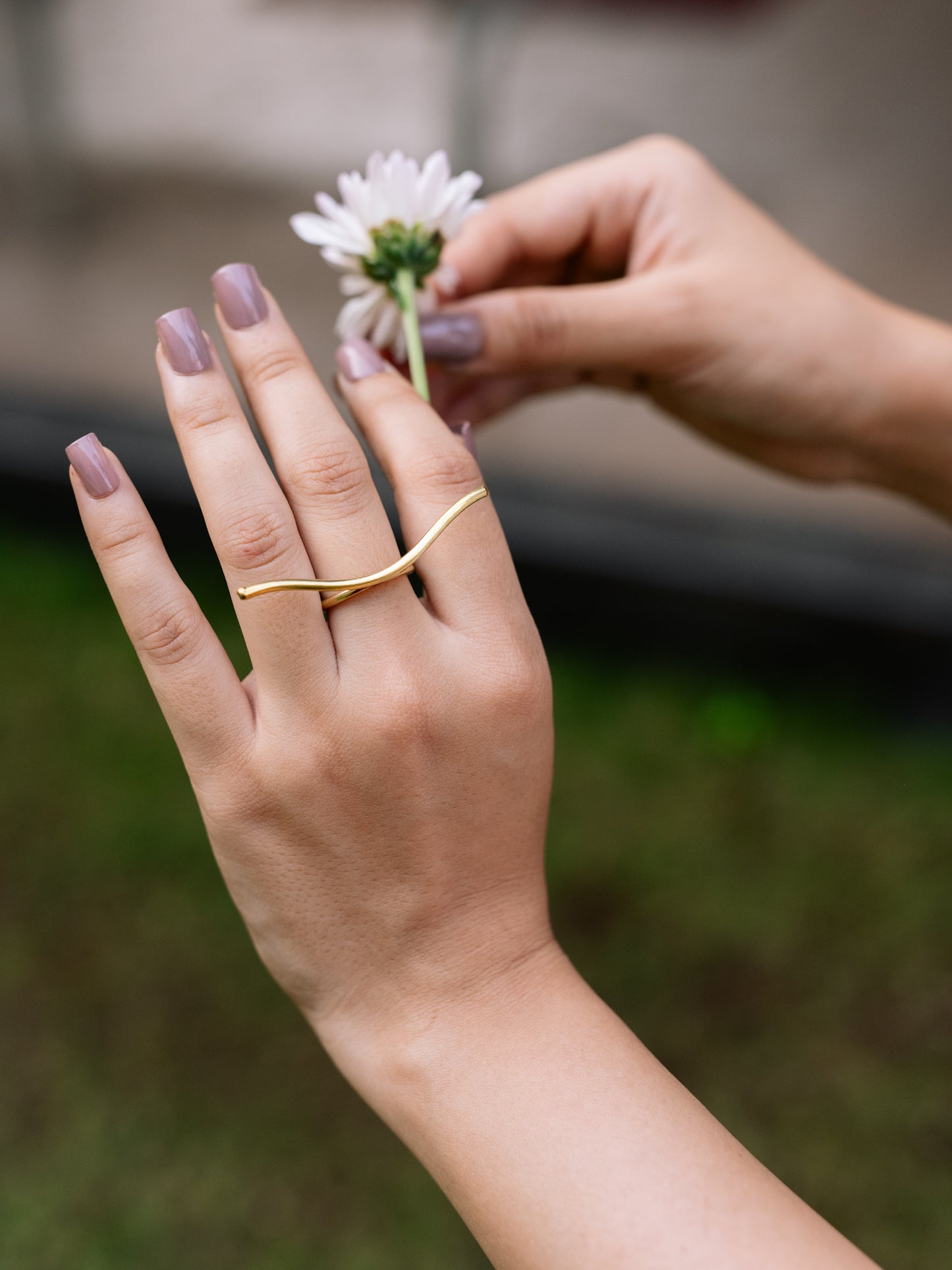 Lehr 2 Rings Combo Brass Adjustable Ring (Anti Tarnish)