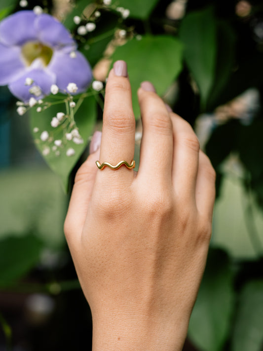 Pristine 6 Brass Rings Combo Adjustable Ring (Anti Tarnish)