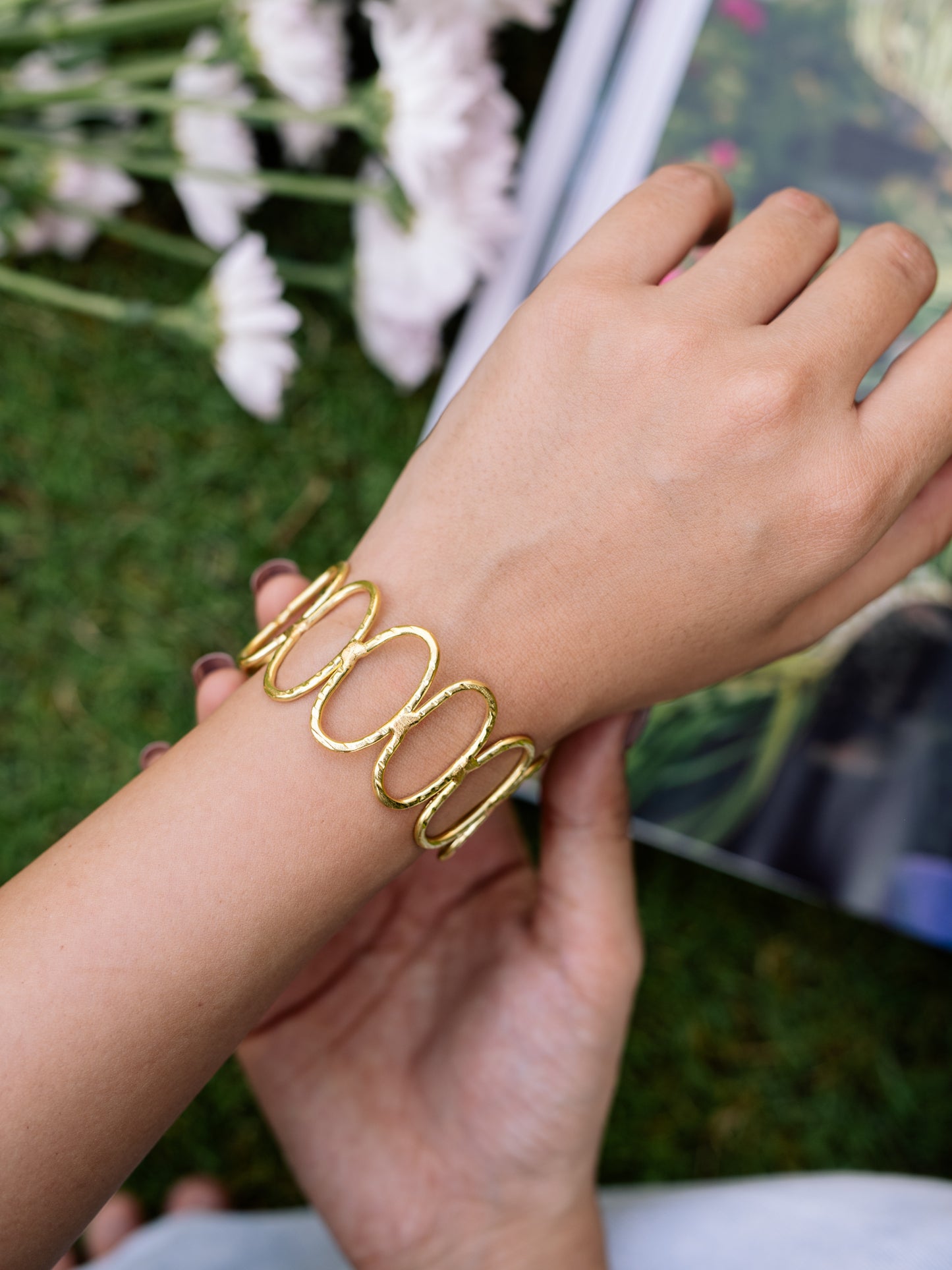 Orbit Bracelet Brass Adjustable (Anti Tarnish)
