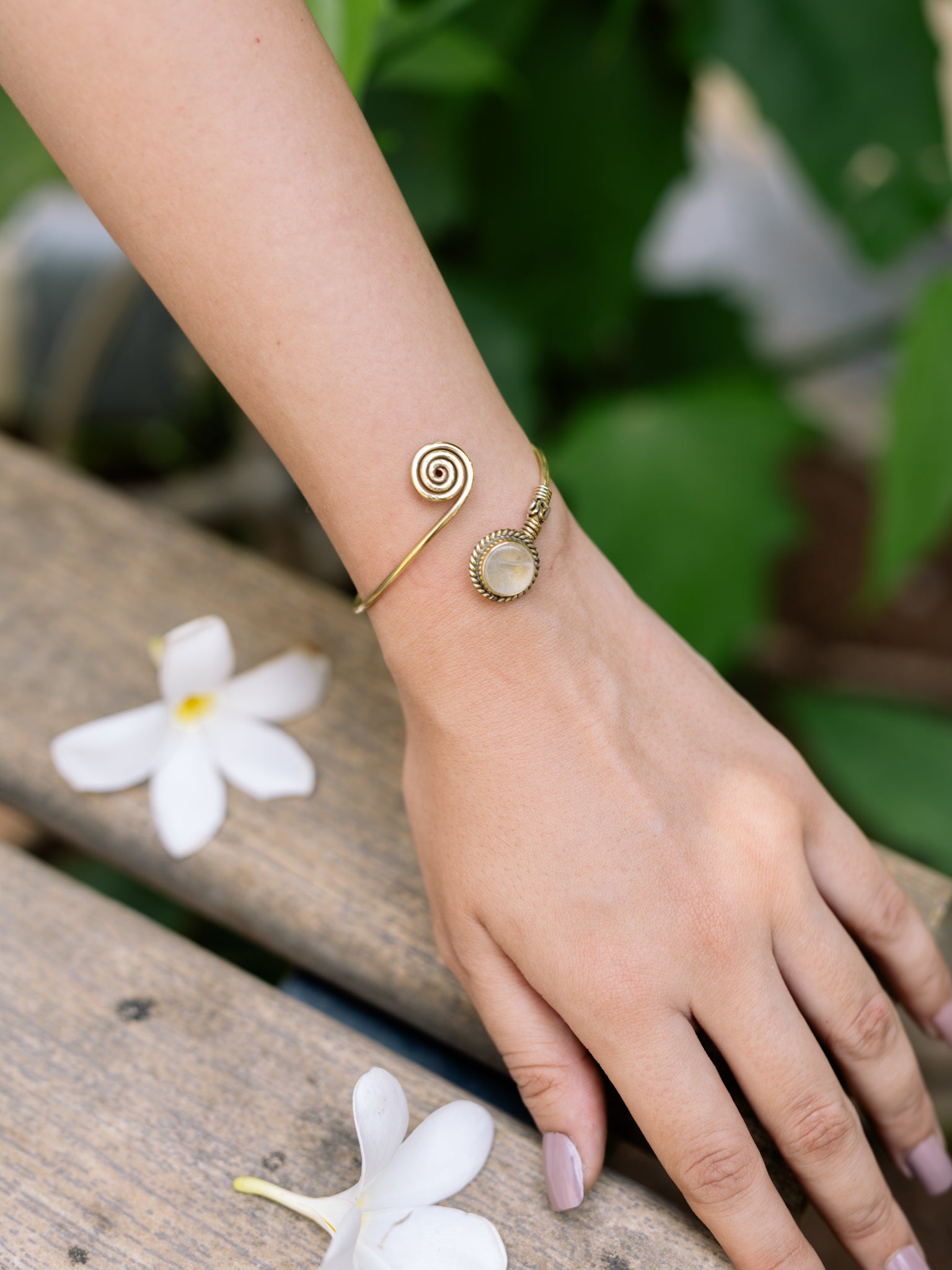 Adjustable Bracelet Positive Vibes Only Bracelet Clear Quartz