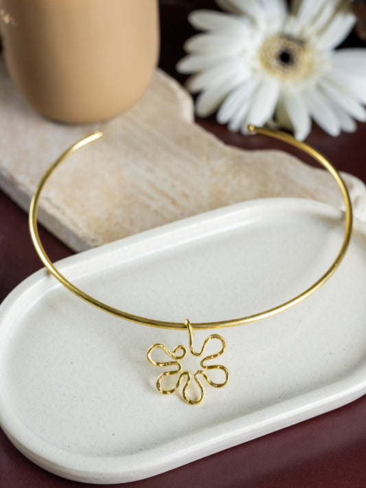 Blooma Brass Adjustable Choker (Anti Tarnish)