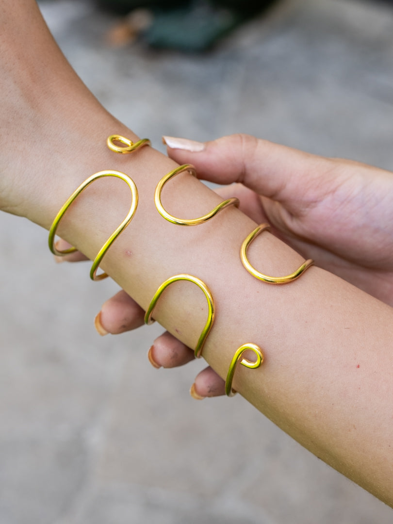 Chakori Brass Statement Bracelet (Anti Tarnish)