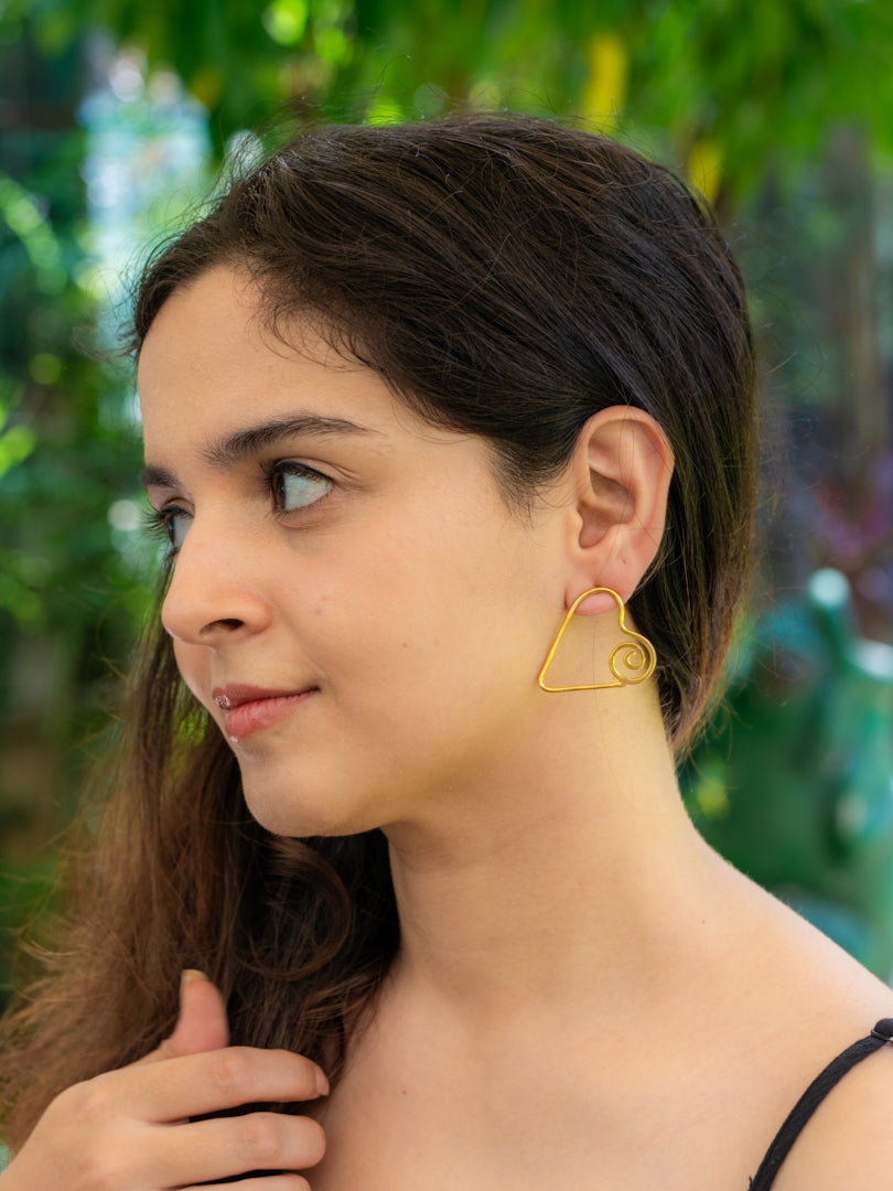 Loopy Love Brass Earring (Anti Tarnish)