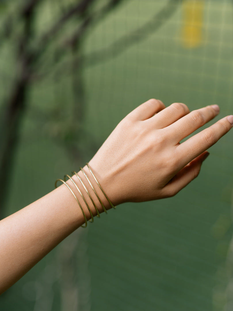 Linea Brass two way Adjustable Bracelet (Anti Tarnish)
