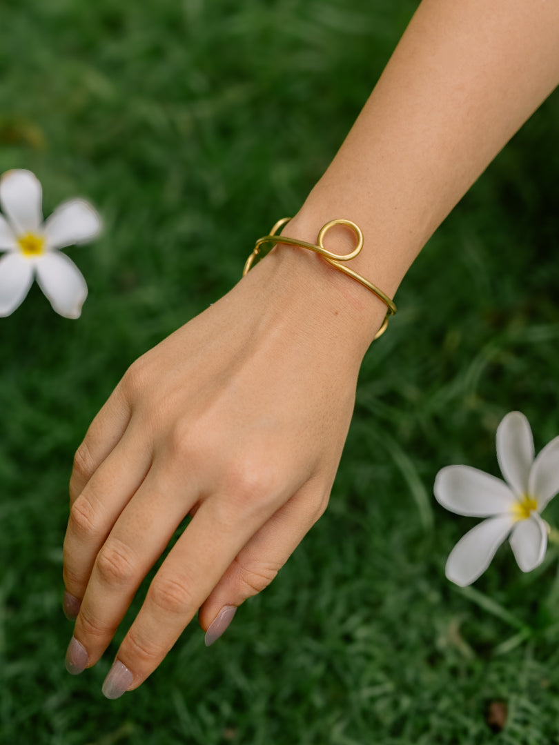 Rollo Adjustable Brass Bracelet (Anti Tarnish)
