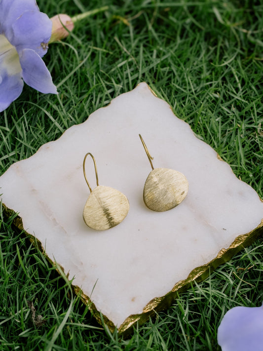 Optic Disc Brass Earring (Anti Tarnish)