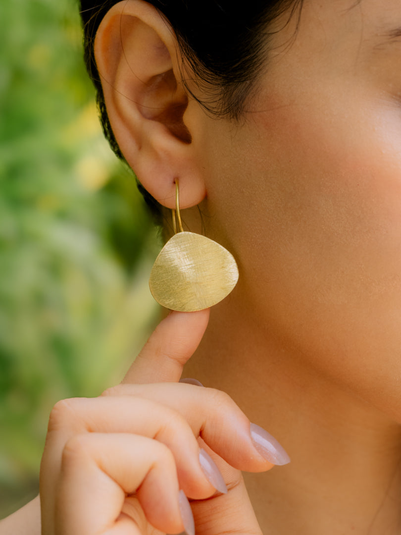 Optic Disc Brass Earring (Anti Tarnish)
