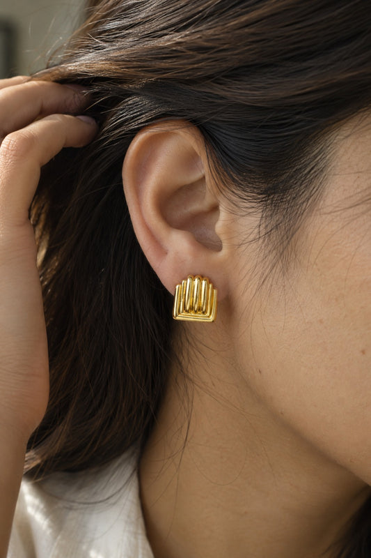Sunlit Gold Earring