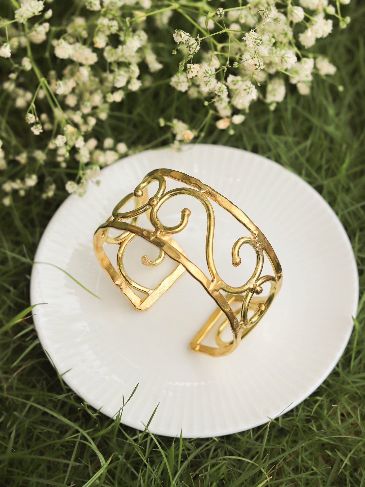 Style Retro Adjustable Brass Bracelet (Anti Tarnish)