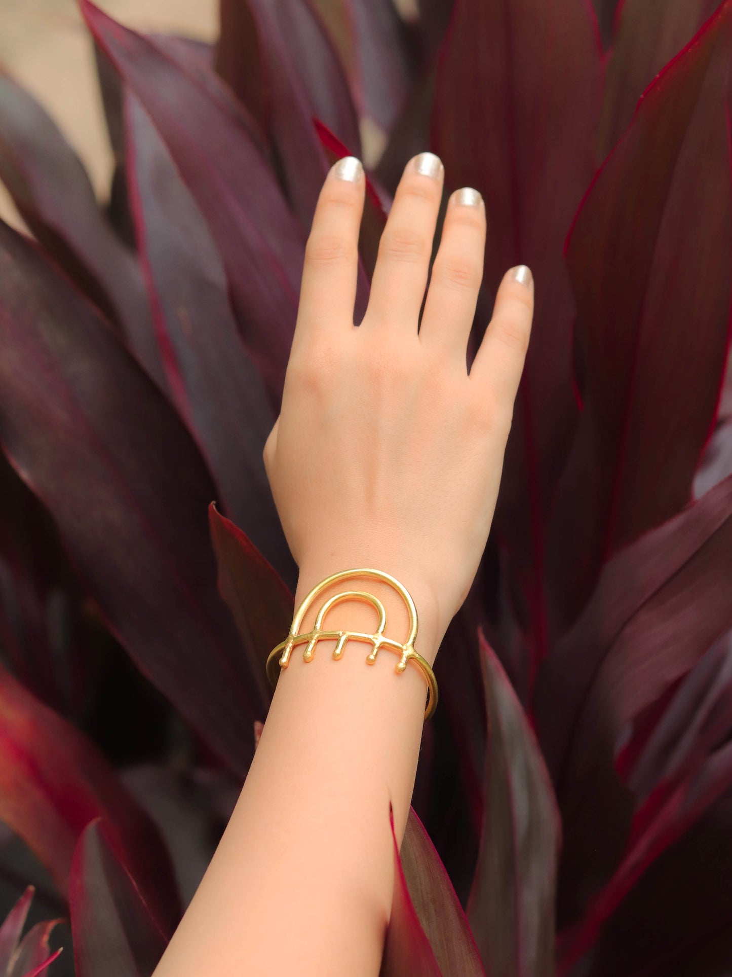 Rainbow Adjustable Brass Bracelet (Anti Tarnish)