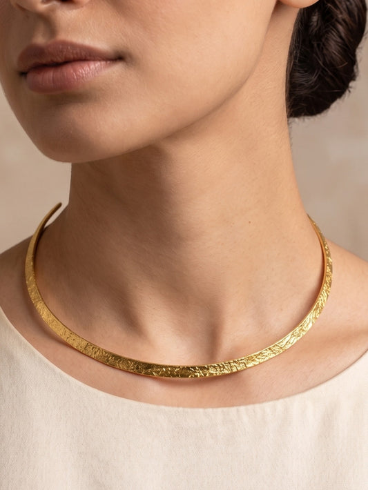 Torque Minimal Brass Adjustable Choker (Anti Tarnish)