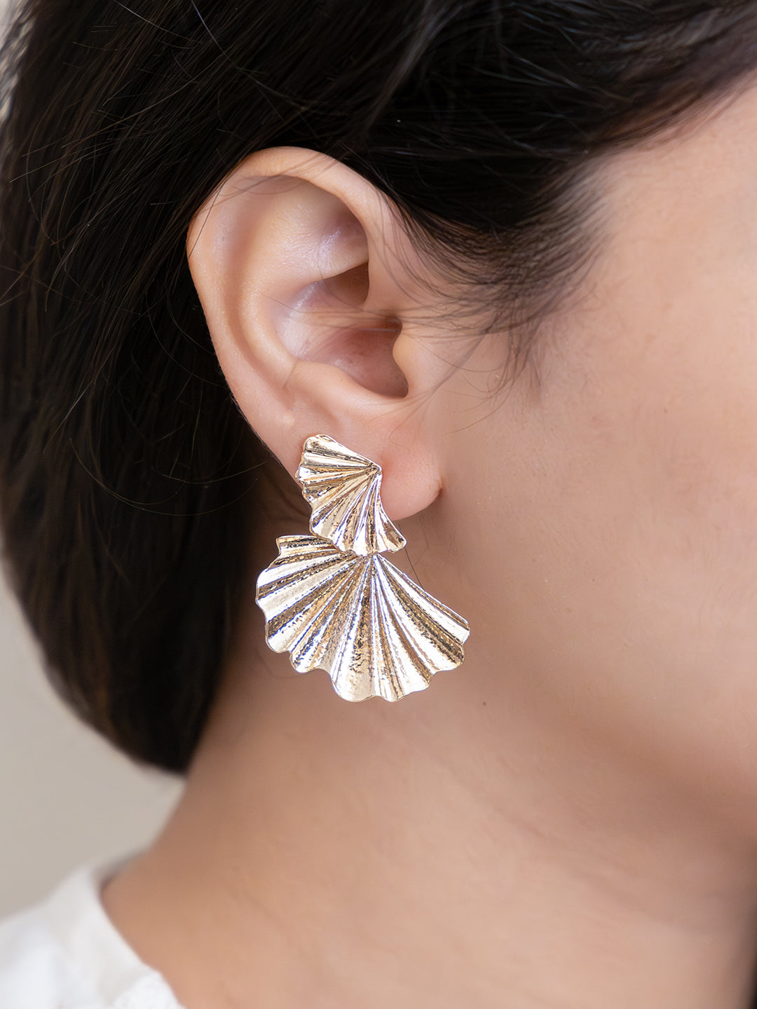 Sunflare Fold Statement Earring