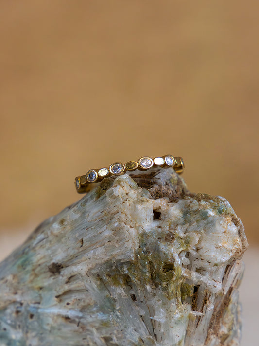 Glowline Brass Adjustable Ring (Anti Tarnish)