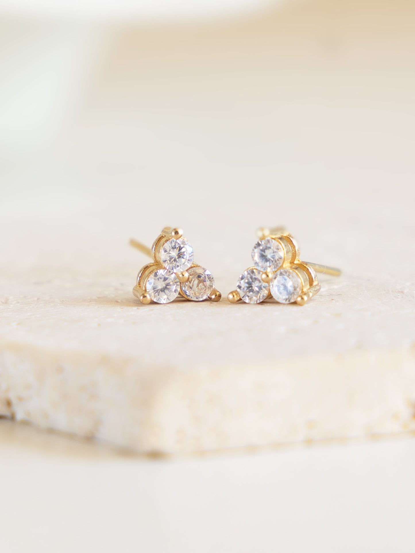 Tri-Lume Diamond Brass Studs (Anti Tarnish)