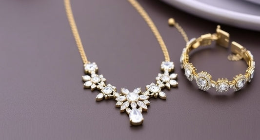 women's necklace and bracelet set