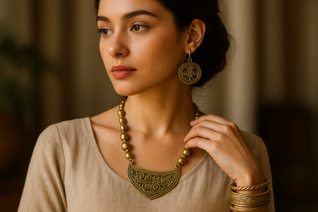 Why Brass Jewellery Is the Perfect Festive Accessory for Diwali 2025