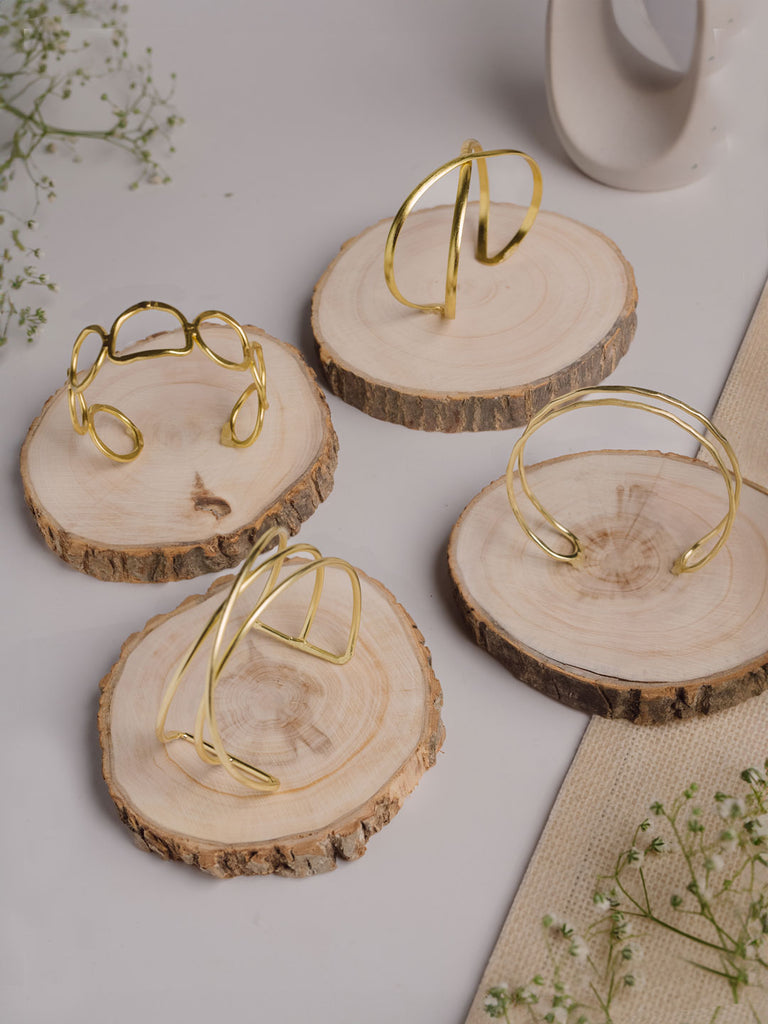 Best Selling Brass Statement Hamper (4 Adjustable Brass Bracelet)