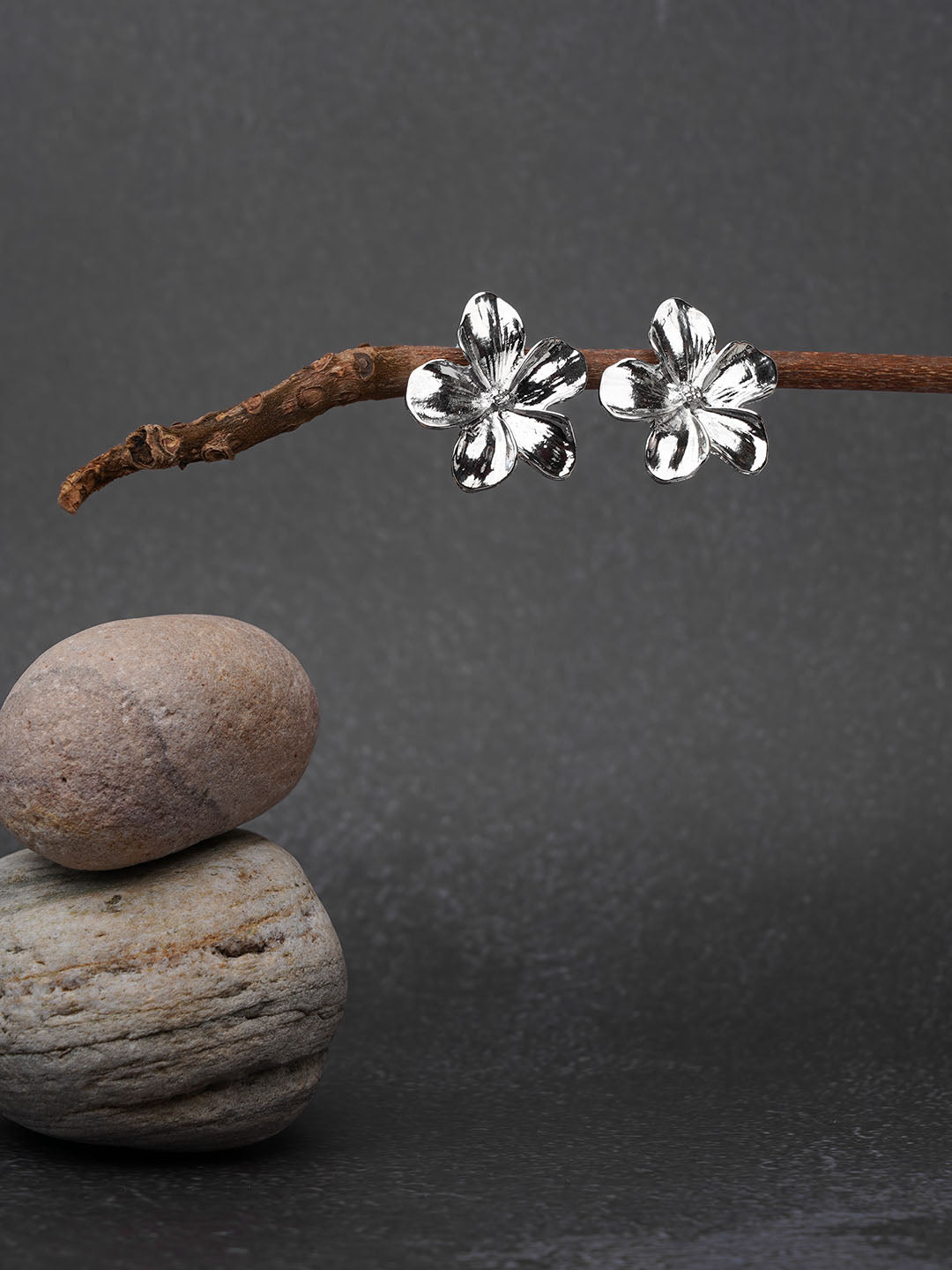 Flower Earring Silver - Lili-Origin