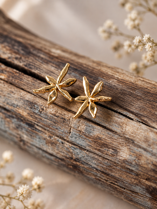 Golden Lily Earring