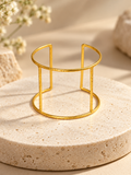 Spaced Out Statement Bracelet - 2 way Brass Adjustable Bracelet