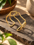 Window Brass Statement Adjustable Bracelet