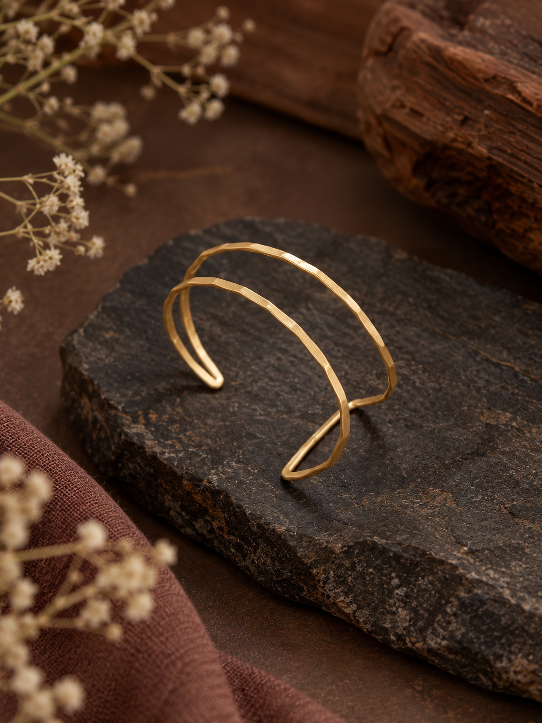 A line Bracelet - 2 way Brass Bracelet