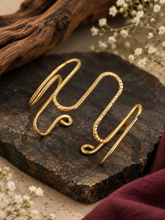 Roller Brass Statement Adjustable Bracelet