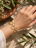 Bubble Brass Adjustable Bracelet (Anti Tarnish)