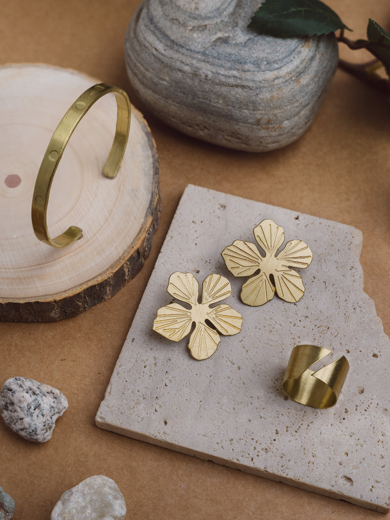 Basic Brass Trio Pack (Set of 3 Anti tarnish Jewel)