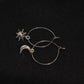 Mismatched Sun Moon Silver Earring - Lili-Origin