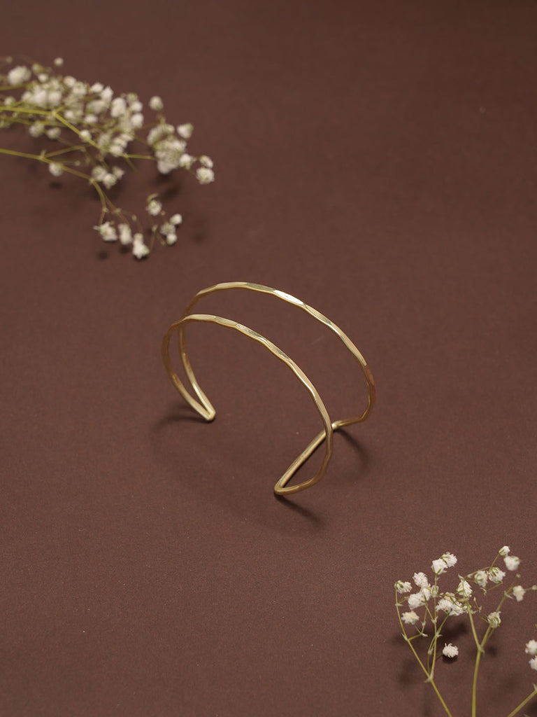 A line Bracelet - 2 way Brass Bracelet