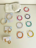 10 Earrings - Vacation Hamper + Handmade Pouch - Lili-Origin