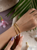 Steps Brass Bracelet (Anti Tarnish)