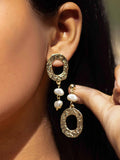Upside down Pearls Mismatch Earring