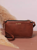 Classic Brown Vegan Leather Handbag