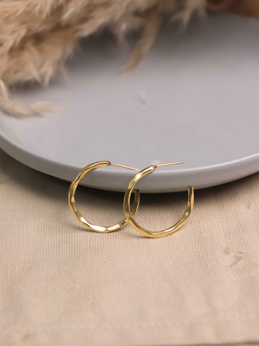 Daily Brass Hoops (Anti Tarnish)