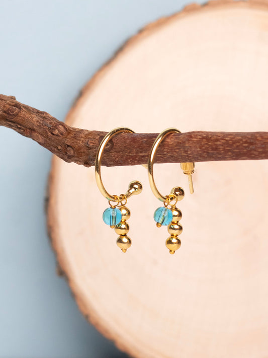 Blue Glass Earring - Lili-Origin